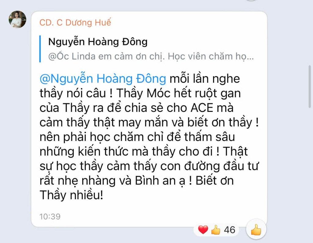 Feedback học viên Dương Huế