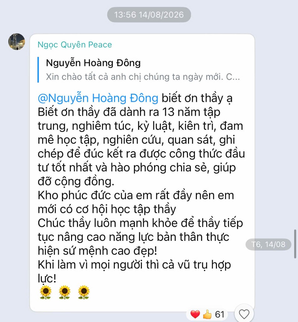Feedback học viên Ngọc Quyên Peace